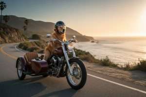 Transport de chien sur moto : sécurité et législation